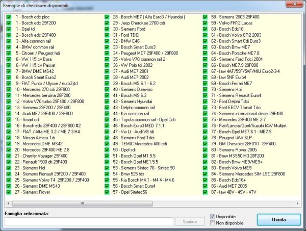 PACCHETTO CHECKSUM FULL